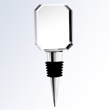 Optical Crystal Wine Stopper - Rectangle