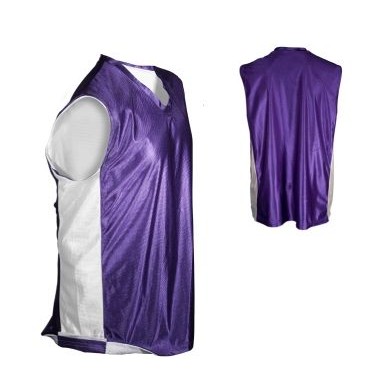 Women's Reversible Dazzle Cloth Basketball Jersey Shirt w/ Contrast Side Panel
