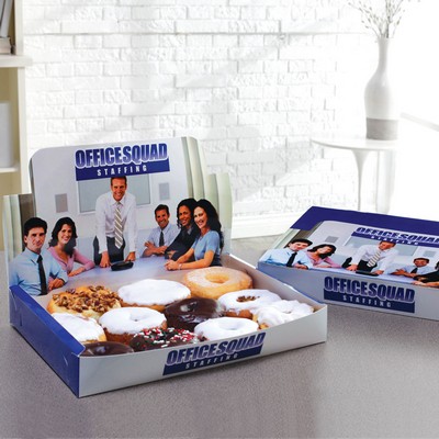 Large Donut Display Box - Full Color & Gloss Finish In Pricing