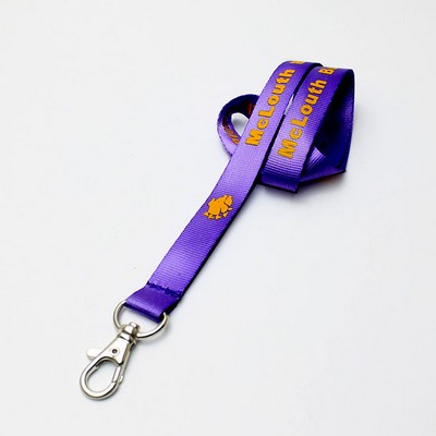 3/4" Violet Nylon Lanyard (20 Mil)