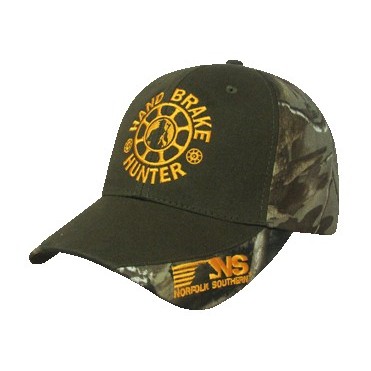 Camouflage Cap w/Solid Color Front & Visor