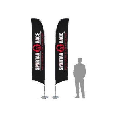 13' Blade Flag w/ Double Sided Printing
