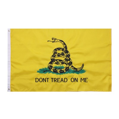 3'x5' Deluxe "Don't Tread On Me" Embroidered Flag