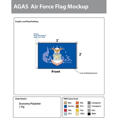 Air Force Flags 2x3 foot