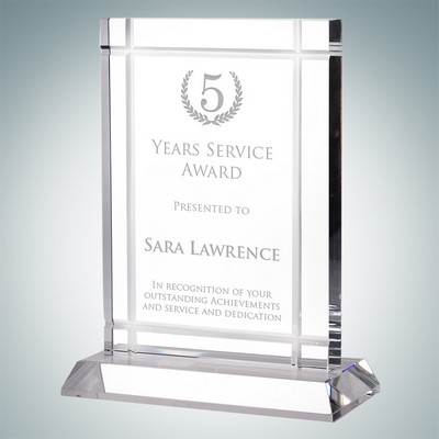 Classic Clear Deco Award (Crystal Base)