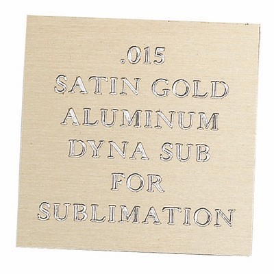 Satin Gold Aluminum Engraving Sheet Stock (12"x24")