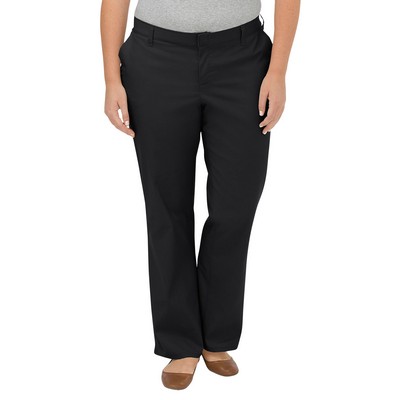 Dickies Women's FLEX Premium Flat Front Pant - Plus Sizes - RELAXED FIT / STRAIGHT LEG