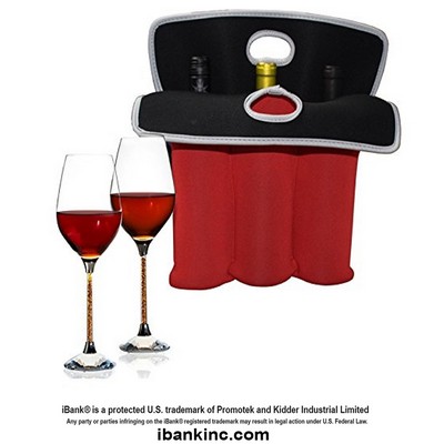 iBank ® 3-Bottle Neoprene Wine Tote