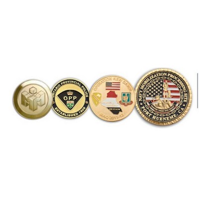 Custom Brass Die Struck Coins (1 1/2")