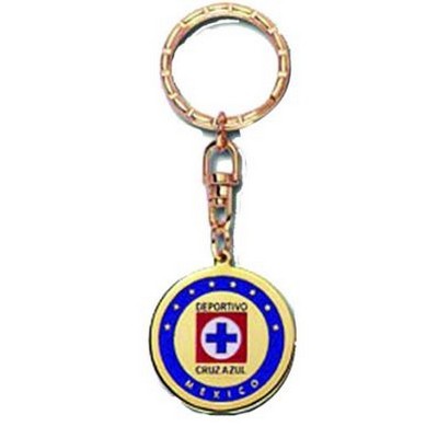 1'' Metal Hard Enamel Keychain