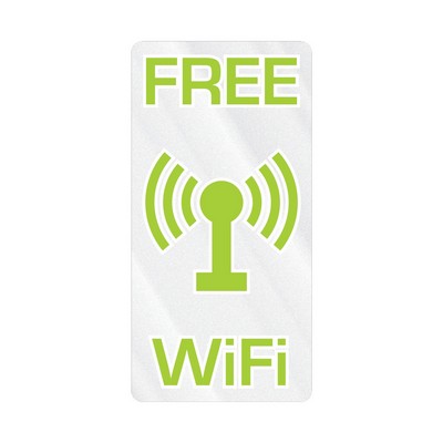 Rectangle Sticker | Round Corners | 2" x 4"| Clear Static | Static Back | Screen