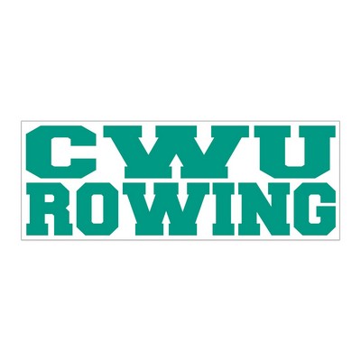 Rectangle Sticker | Square Corner | 3" x 8" | White Static | Static Back | Screen