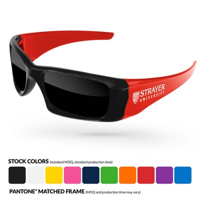 2-Tone Wrap Sunglasses