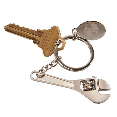 One of a Kind - Brushed Finish Wrench Key Chain