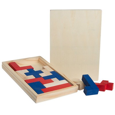 Multicolor Shapes Challenge Wooden Puzzle