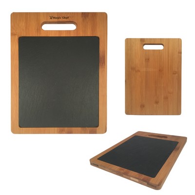 Bamboo Cutting Board w/Slate Insert