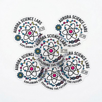 7.1 to 12 Sq. Inch Outdoor/ Indoor Clear Cling Vinyl Static Back Decal