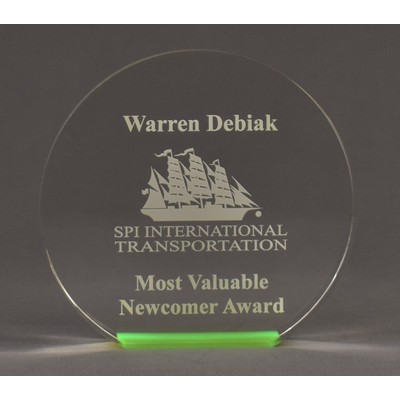 Glued Circle Glo on Bottom with Bevel