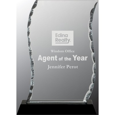 Scroll Facet Glass with Base Award