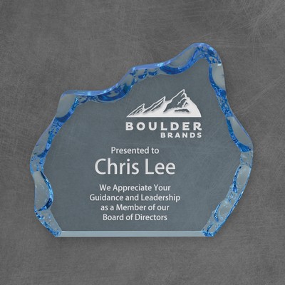 Iceberg Acrylic Award, Blue, 6 1/2"L