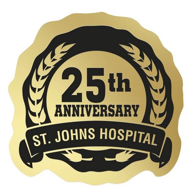 Occasion Roll Label | Circle | 1 3/16" x 1 3/16" | Scalloped Edge w/Banner | Foil Papers