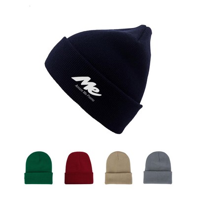 Knit Acrylic Beanie Cap
