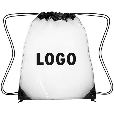 Clear PVC Drawstring Storage Bag