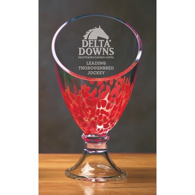 Red Galaxy Trophy Vase