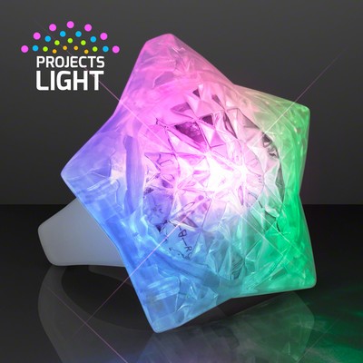 Aurora Lights Crystal Star Ring - BLANK