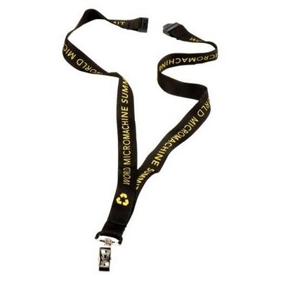 Eco Poly RPET Silkscreen Lanyard