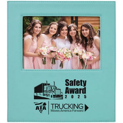 Leatherette Frame Holds 5 x 7 (Teal)