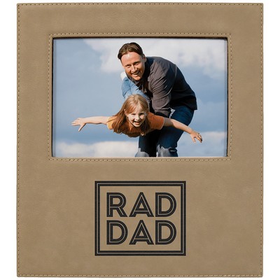 Leatherette Photo Frame w/Eng Area