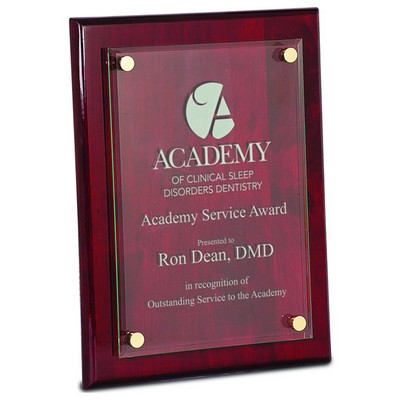 Cantebury Rosewood Crystal Plaque