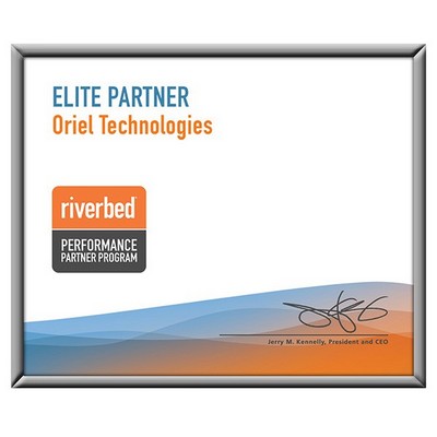 9" x 11" Custom Printing - Silver Metal Frame Award