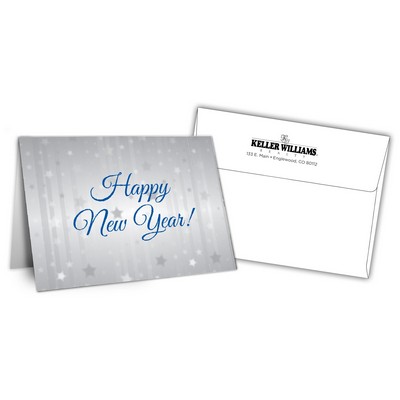 5" x 7" Holiday Greeting Cards w/ Imprinted Envelopes - Happy New Year