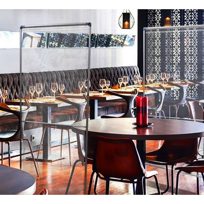 Floor Standing Sneeze Shield Package (4' x 6.5ft)