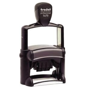 Trodat® Professional Dater Self Inking Rectangle Stamp (1 1/2" x 2 3/8"), Customizable