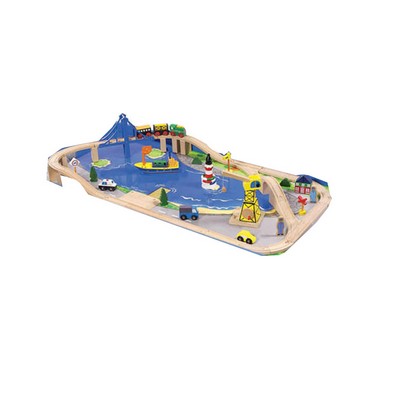 80 PC Ocean Train Set in Plastic Tub.