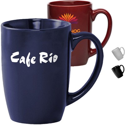 16 oz Large Glossy Ceramic Coffee Mug w/ Custom Logo