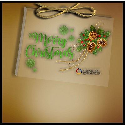 Wyoming Ornament in Clear Acrylic