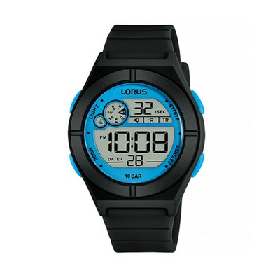 Lorus R2361N Multi-Functional Digital Watch - Black and Blue