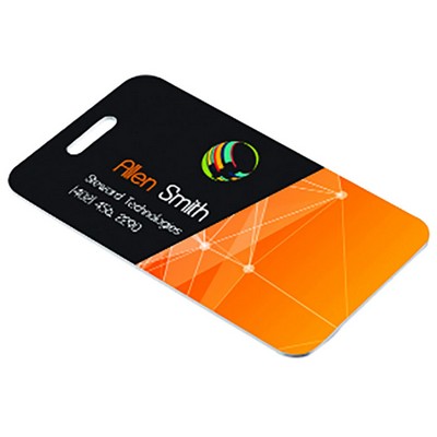 Semi Gloss Unisub Aluminum 2 Sided Bag Tag