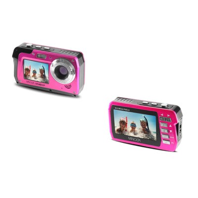Minolta® Pink 48MP Dual Screen Waterproof Digital Camera
