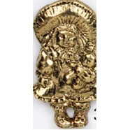 Indian w/Child Stock Casting Lapel Pin