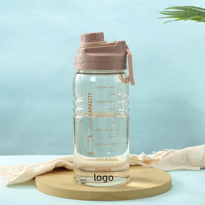 1500ml BPA-Free Plastic Water Bottle with scale