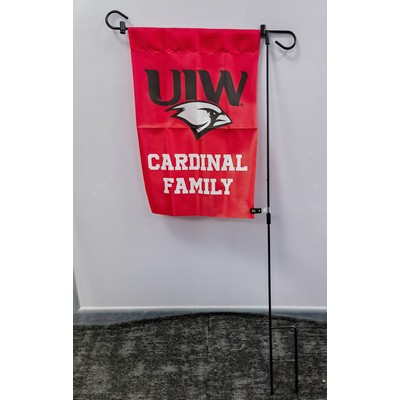 Single-Sided Garden Flag with Flag Poles