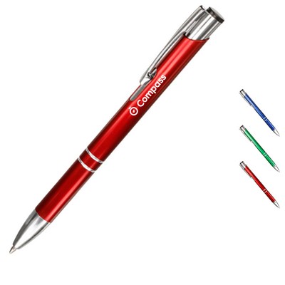 Sleek Metal Finish Aluminum Ballpoint Pens