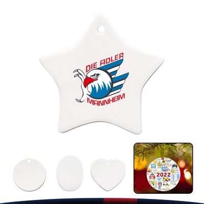 Christmas Porcelain Pendant