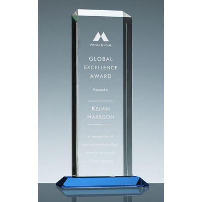 Apollo Award w/Blue Base (5"x 13 3/4")