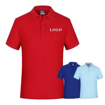 Mens Cotton Polo w/Logo Custom